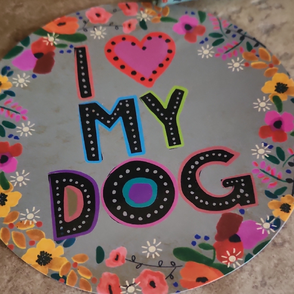 Colorful 'I Love My Dog' Gift Set